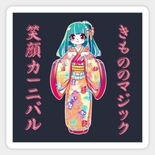 Kimono style girl Magnet